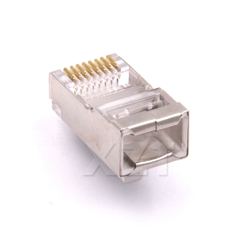 100 шт./лот rj45 разъем cat6 защищенные Сетевой коннектор 8p8c клеммы для stp ethernet