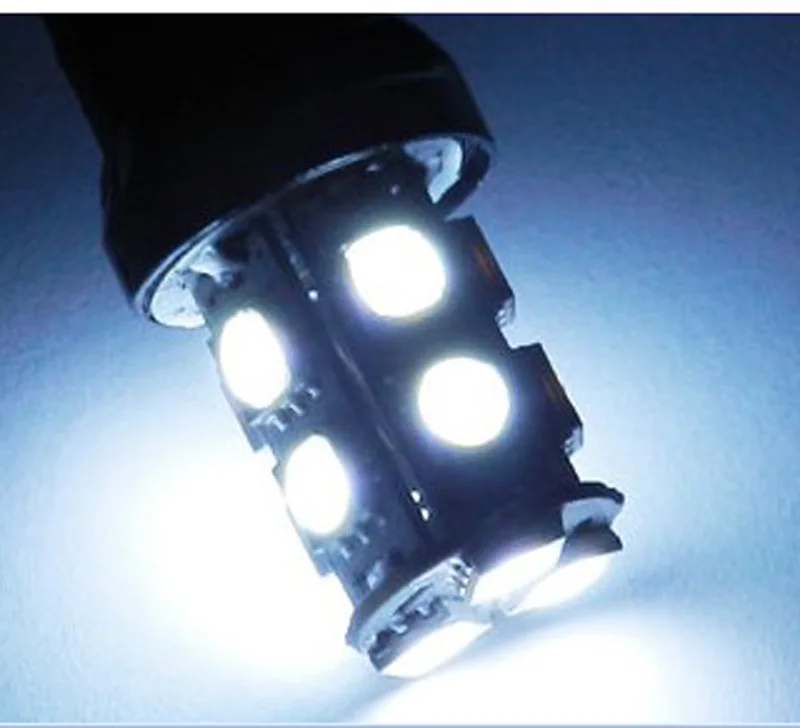 100 шт. авто led T20 W21W 7443 7440 13 SMD 5050 13LED белый красный желтый синий указатель поворота