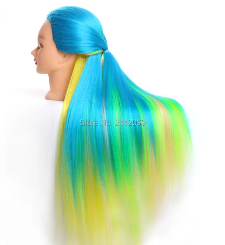 4 вида цветов смешанные цвета голова манекена для косметологии профессиональная