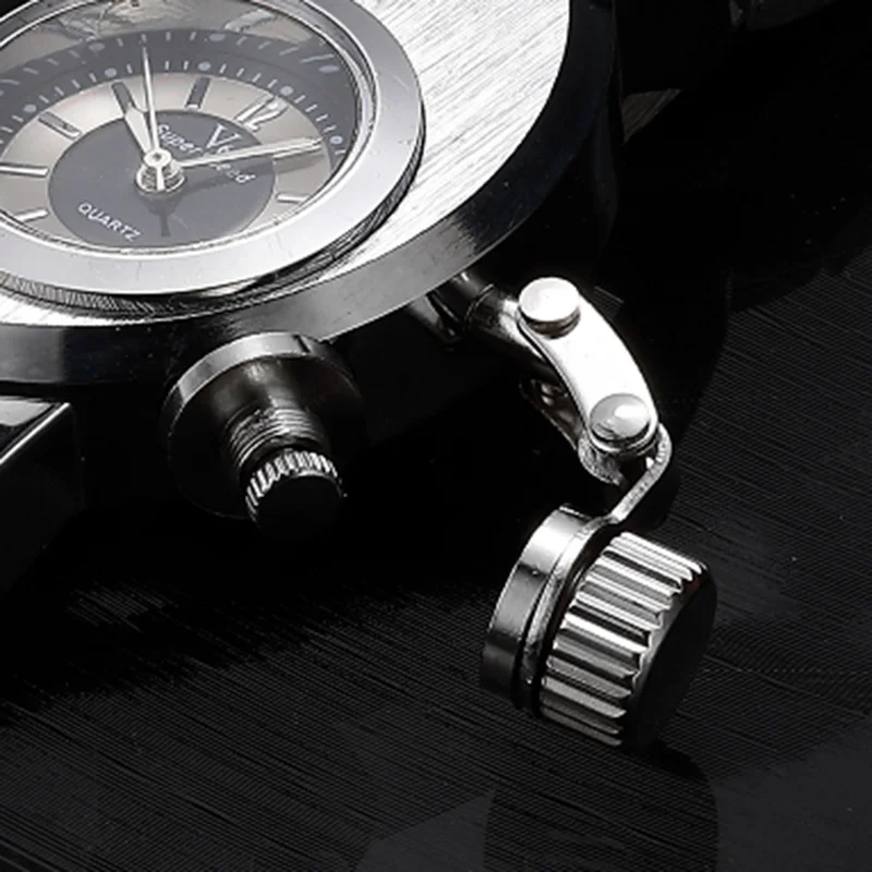 Модные уникальные двойные числовой циферблат Мужские часы подарок из