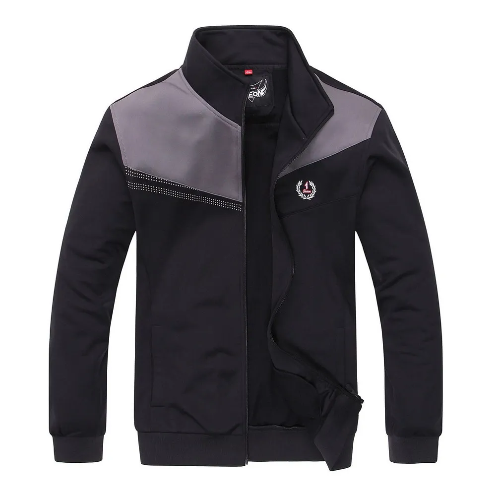 The trend of long-sleeved men's baseball uniform collar sweater thin section college sports wholesale wind | Мужская одежда