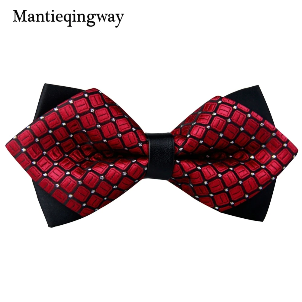 Mantieqingway коммерческий мужской галстук бабочка облегающий бренд 12 см * 6 5 для мужчин