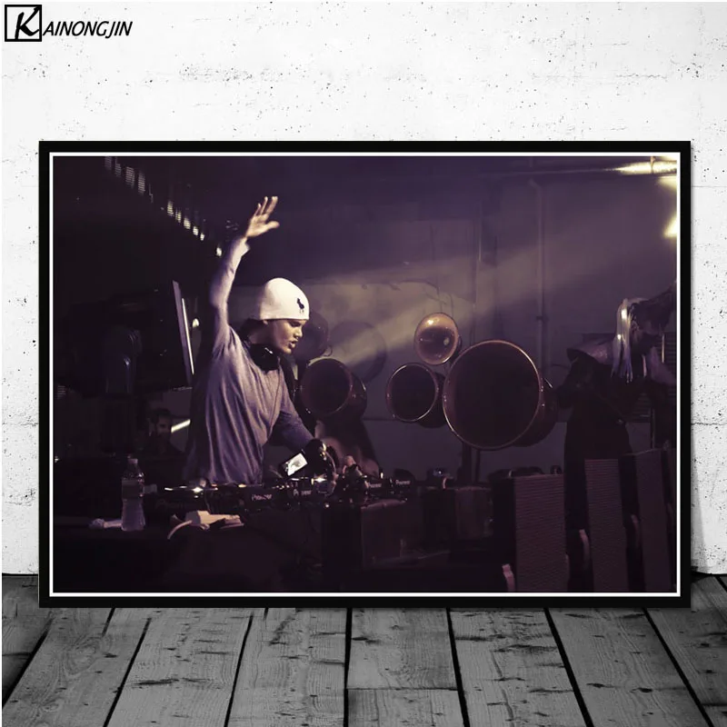 020 Avicii плакат DJ МУЗЫКА певица звезда Легенда плакаты и принты Холст Живопись стены Искусство картина для гостиной домашний декор - Цвет: 020