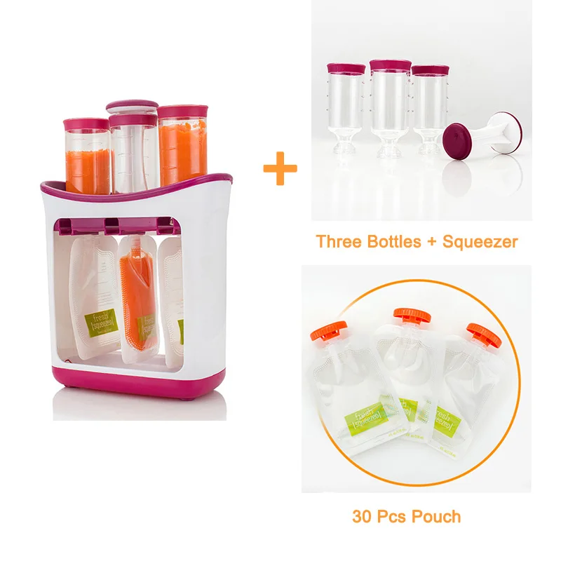 30 Pouch A machine Детская пищевая станция для кормления сока, легкосжимаемая тара для хранения органического сока для малышей, для детей, изоляционная сумка, добавки - Цвет: 30 Pouch A machine