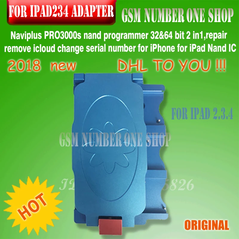 Адаптер DHL на IP NAVI PLUS pro 3000S для ipad 2 3 4 (или адаптер в 1) без замены NAND by Pro3000s bypass iCloud |