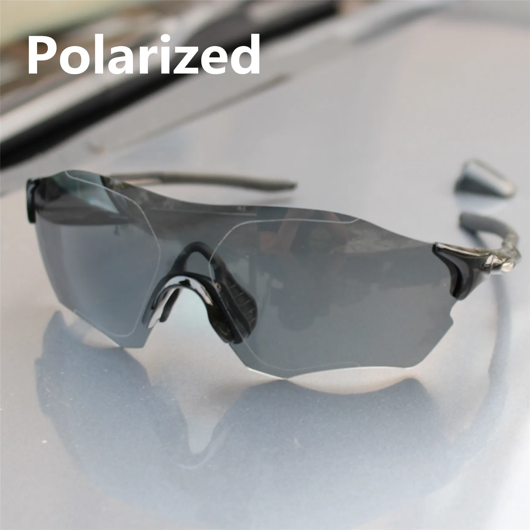 5 polarized Evzeroer поляризационные мужские спортивные очки TR90 с красными линзами для горного велосипеда, горного велосипеда, очки для бега - Цвет: 5 polarized