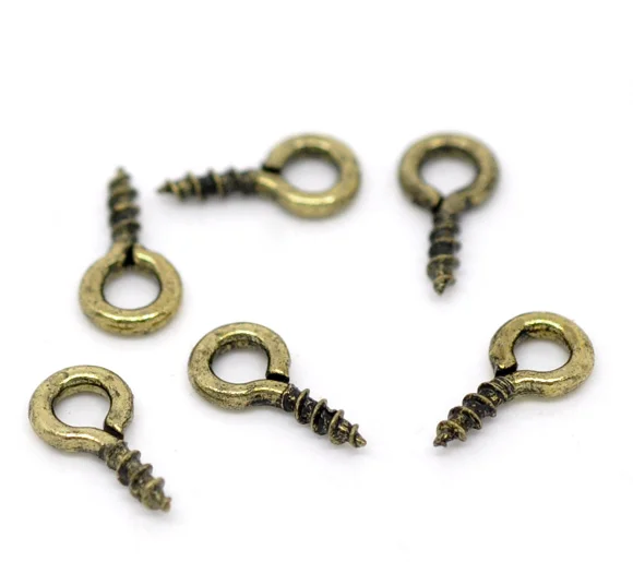 DoreenBeads 1000 бронзовые винты с резьбой под глаза сверла 8х4 мм (B14668) yiwu|jewelry ring making