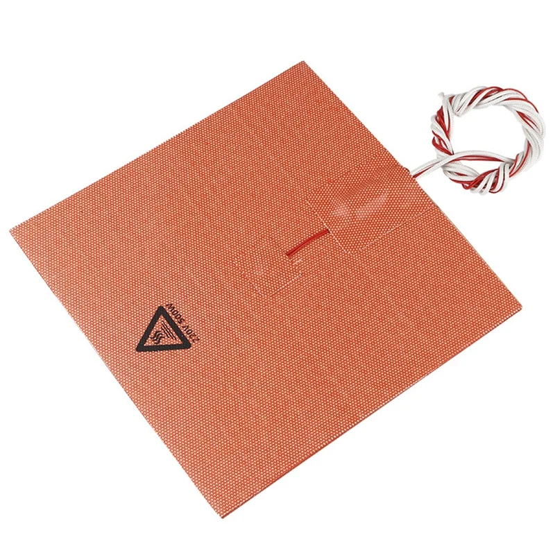 3D Printer Accessories 200 x 200Mm 200V 500W Hot Bed Silicone Pad With Adhesive High Temperature For Cr-10 | Компьютеры и офис