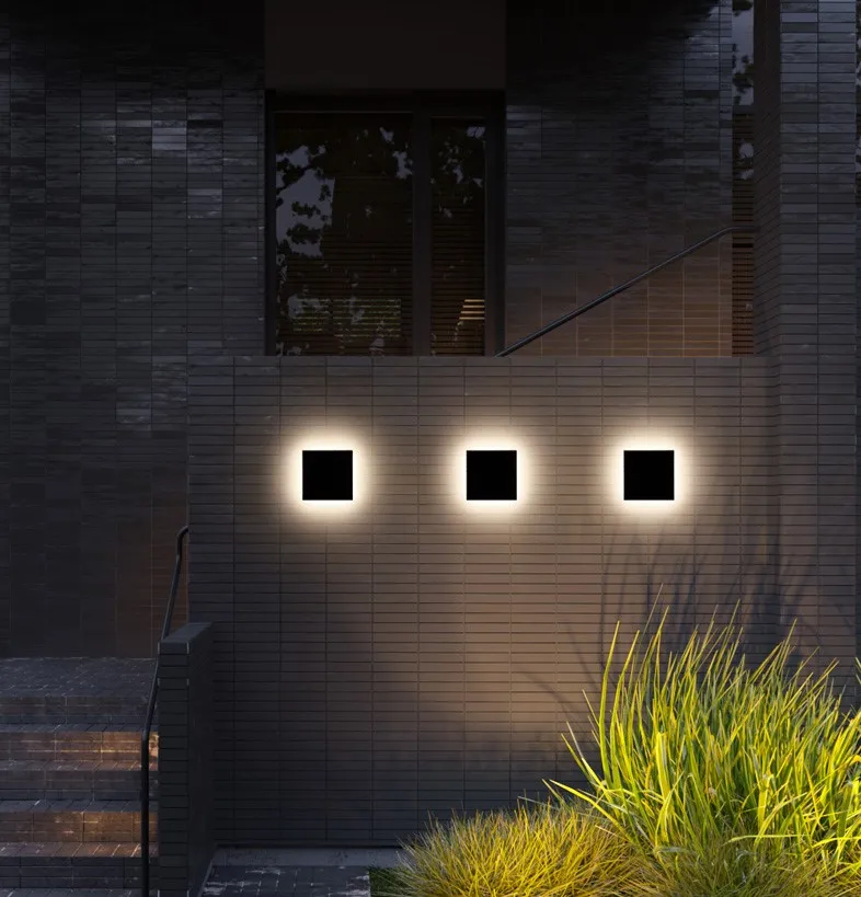 LED крыльцо коридор огни современный Дизайн площади настенный светильник