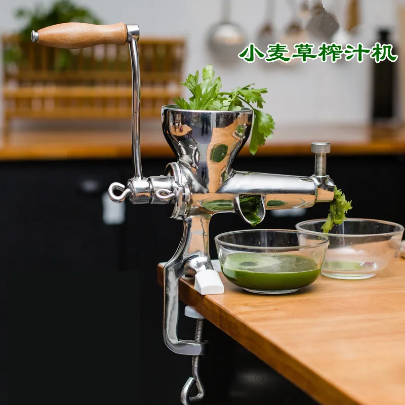 

Wheatgrass juicer stainless steel manual auger slow squeezer fruit wheat grass vegetable orange juice press extractor
