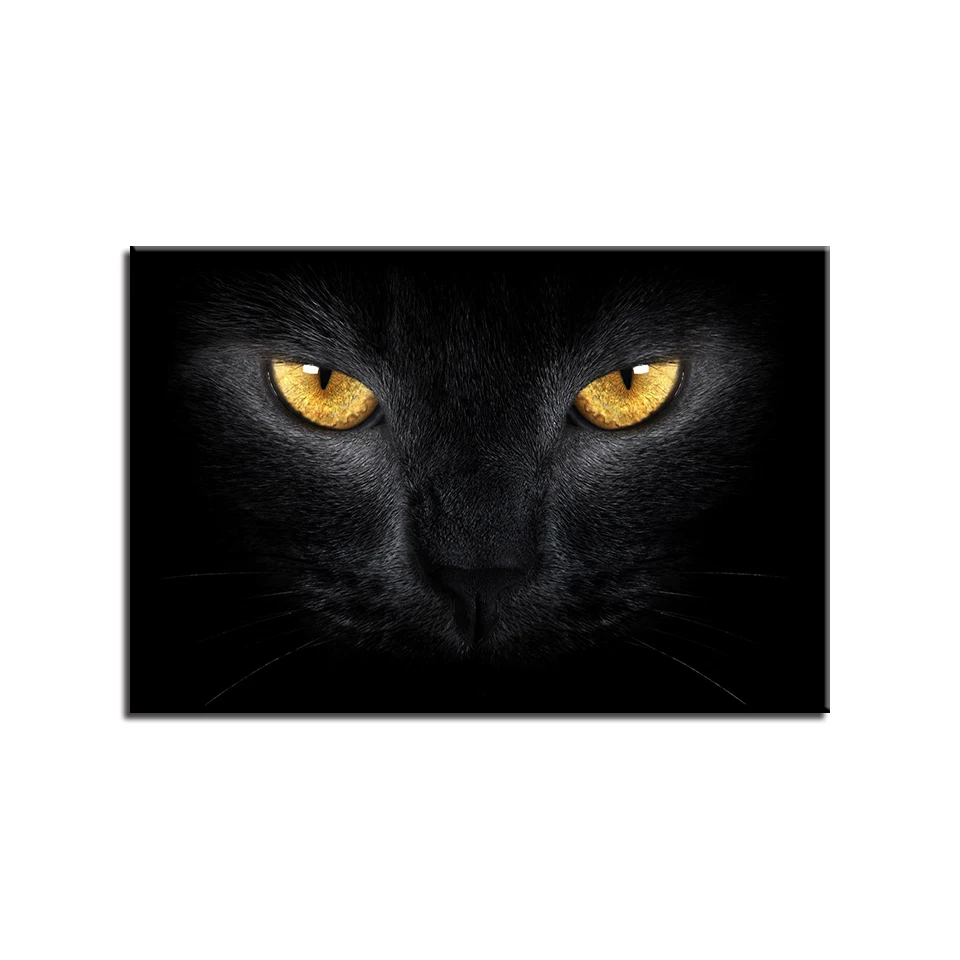 HD Печать Современная Картина на холсте настенная живопись 1 панель Черные