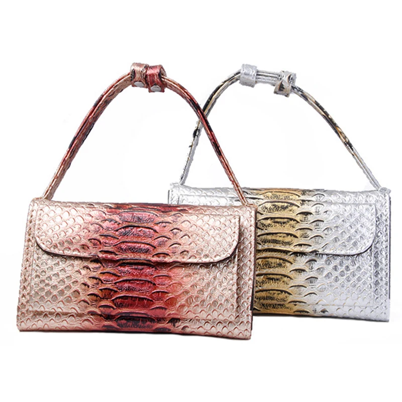 Клатч из змеиной кожи на одно плечо XMESSUN маленькая сумка через клатч натуральной