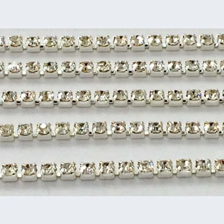 Поставка от производителя Высококачественная Серебряная основа прозрачная цепь