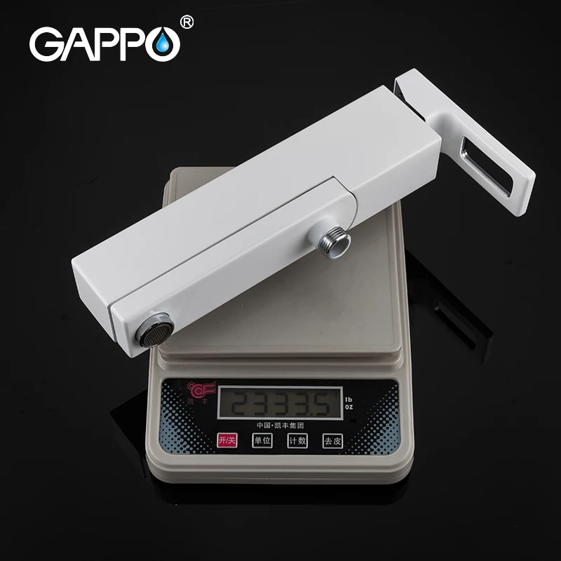 

GAPPO Shower System white wall mounted shower faucet do anheiro taps brass bathroom rainfall shower bathtub faucet mixers