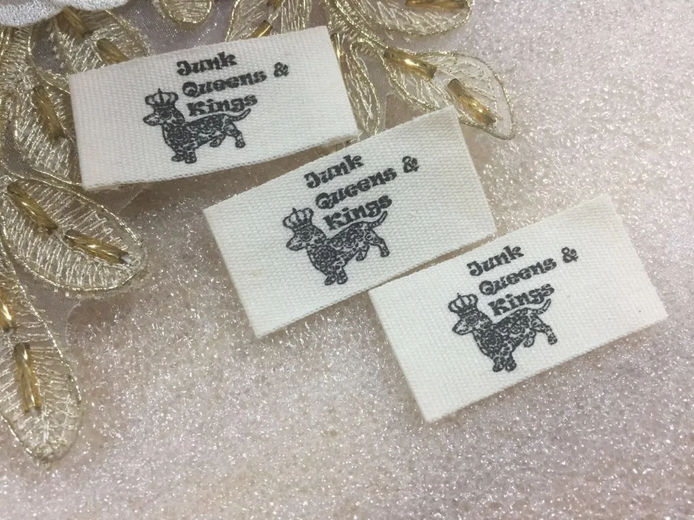 

High Quality Customized Garment printed Cotton Label For Clothing