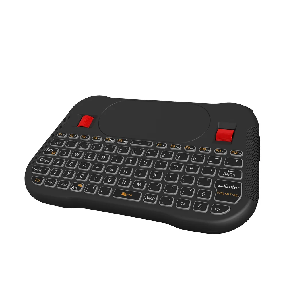 T18 Plus английская 2 4 ГГц беспроводная клавиатура Air Mouse Touchpad ручной контроллер