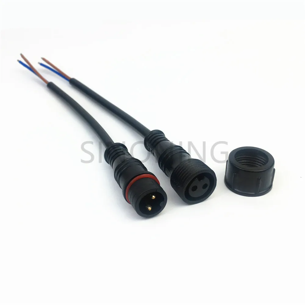 Водонепроницаемый штекер и гнездо светодиодная лампа 2 ядра 3 4 быстрый