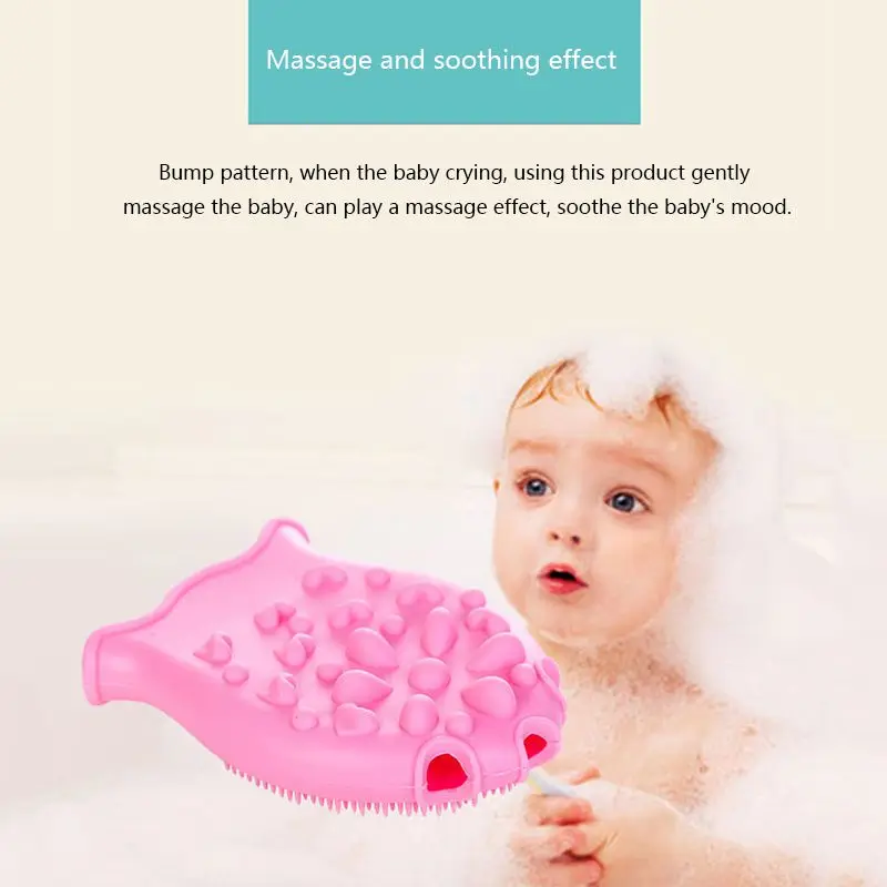 Мультяшная детская безопасная Ванна ясная Мягкая силиконовая душевая ванна