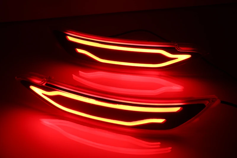 Автомобильная проблесковая 1 пара автомобильный Светодиодный отражатель