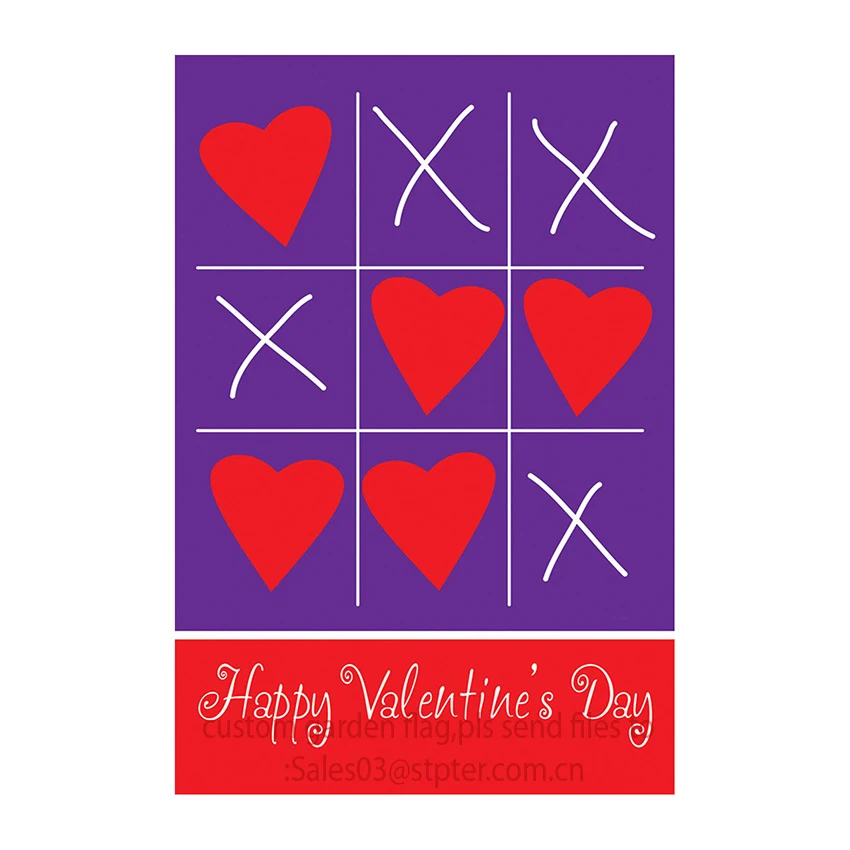Садовый флаг высокого качества 12x18 дюймов XOXO на День святого Валентина 2019 | Дом и