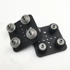 Алюминиевый сплав открытая рельсовая козловая пластина 20 мм комплект с колесами