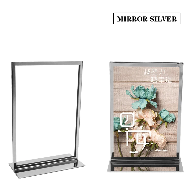 2 шт. A4 двухсторонний дисплей для рекламы настольного компьютера стойка меню