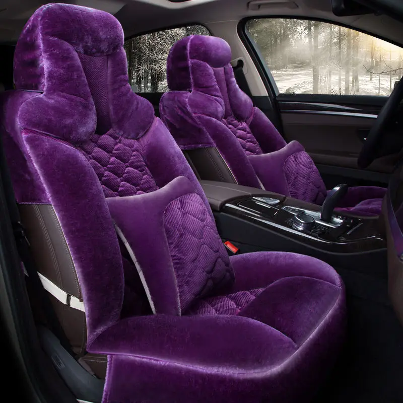 Winter Plush Car Seat Cover Cushion For Benz A B180 C200 E260 CL CLA G GLK300 ML S350/400 class pad auto seat cushions | Автомобили и