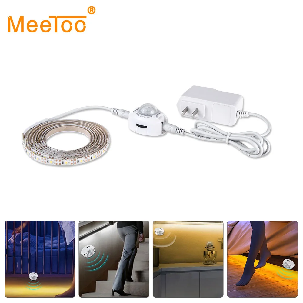 PIR датчик движения светодиодная лента датчика света Водонепроницаемая DC 12V 2835 SMD