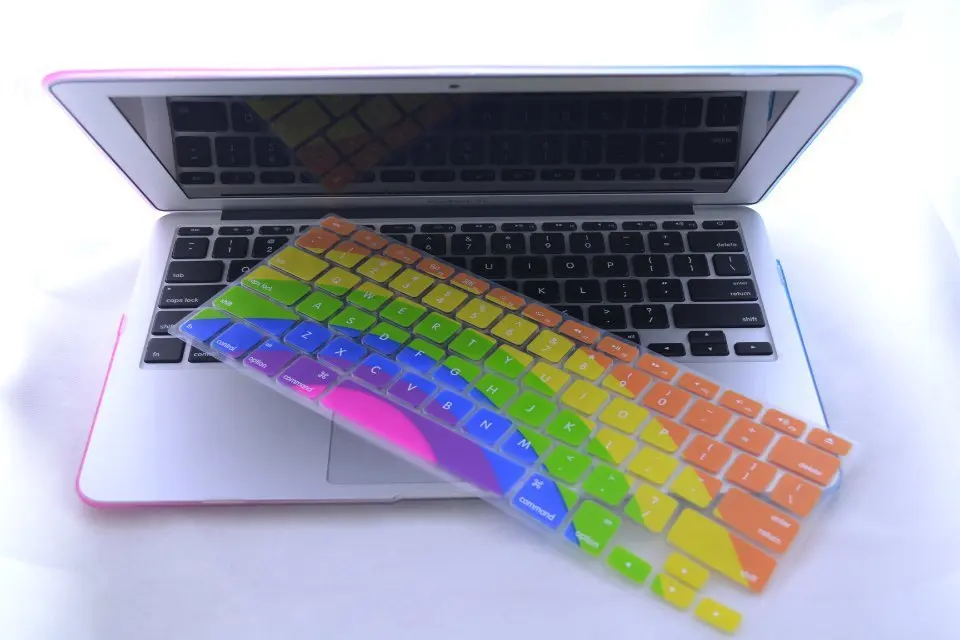 2015 Радужный защитный чехол для клавиатуры наклейки MacBook Pro 13 15 Retina &amp Air высокое