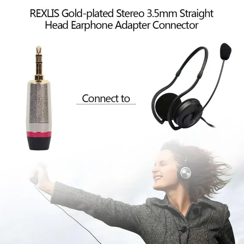 Разъем 3 5 мм с позолоченным разъемом стерео прямой штекер аудио разъем адаптер