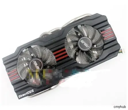 Подлинный для ASUS GTX970 GTX770 GTX670 660 DirectCUII T128010SH DC 12 В 0.25AMP EBR 5Pin 8 провода Радиатор Вентилятор охлаждения