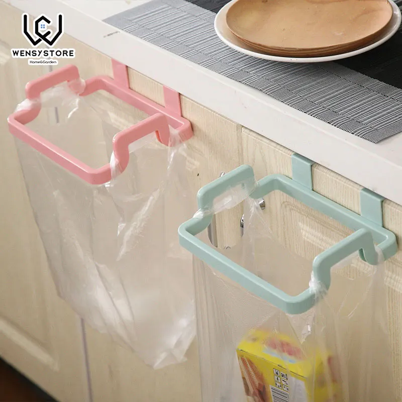 Kitchen Trash Bags Brackets Household Cabinets Rags Storage Rack Accessories XFx40 | Дом и сад