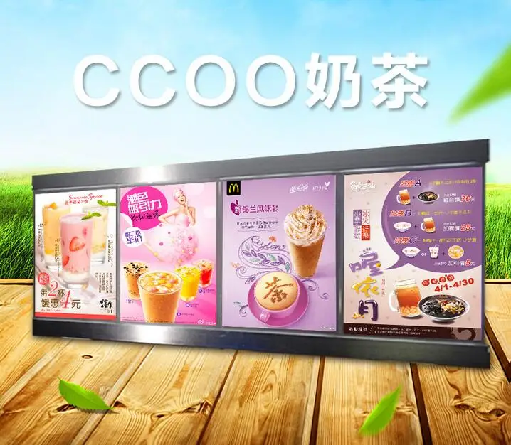 

(4 Gtaphics/column)Led Menu Lightboxes,Menu Restaurant Photo Profiles Light Box Advertising Free Shipping