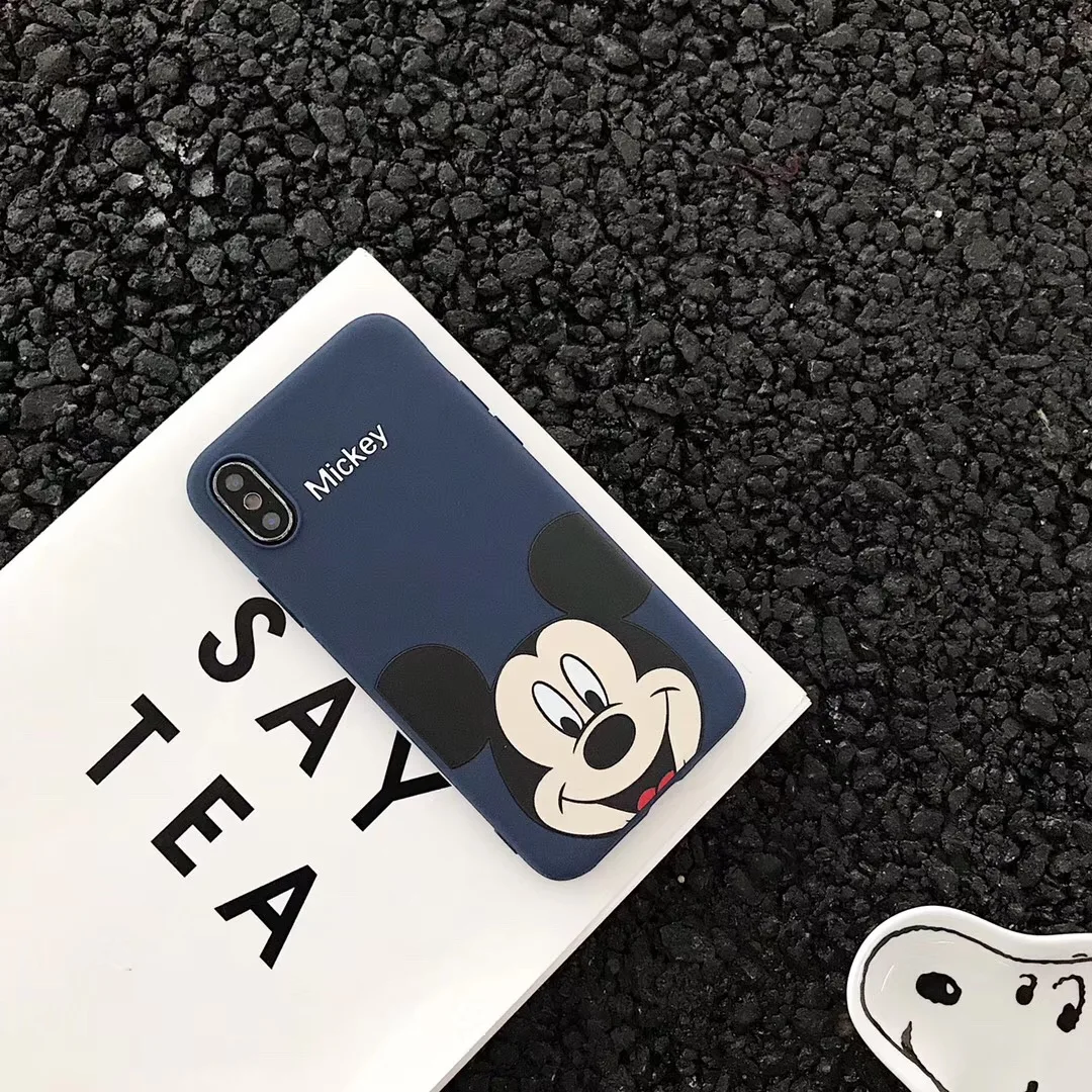 Mickey Minnie Couple 3D doll TOY Story phone case cover for iphone 7 8 6 S Plus X XS MAX XR super Cute sleep fundas Cqoue |