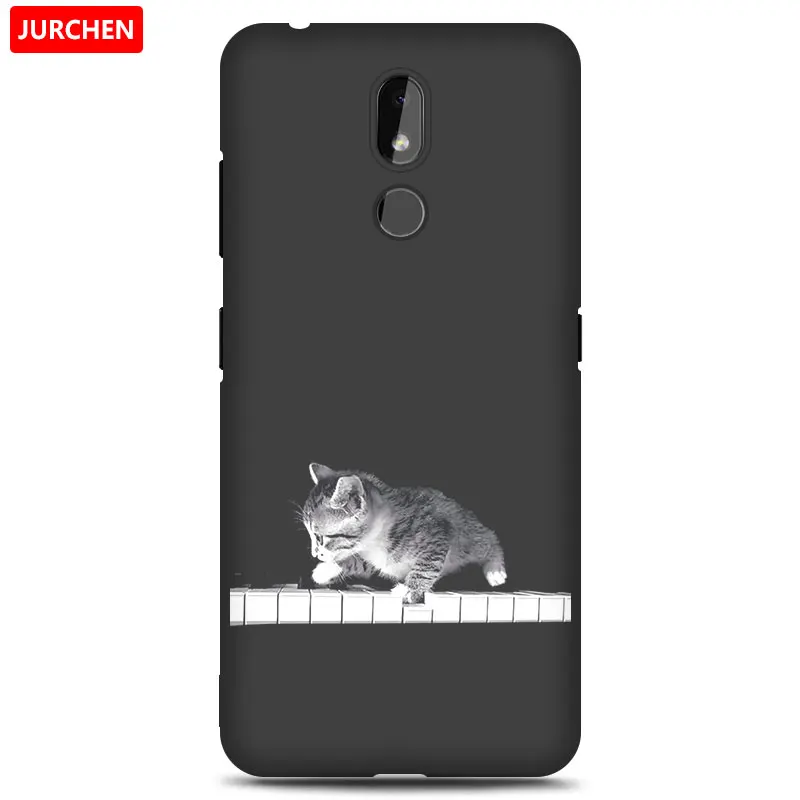 1 Чехол jurchen для Nokia 3,2 силиконовый чехол Мягкие Мультяшные из ТПУ милый цветок собака кошка Ультратонкий чехол для Nokia 3,2 Nokia3.2Back Cover - Цвет: 1
