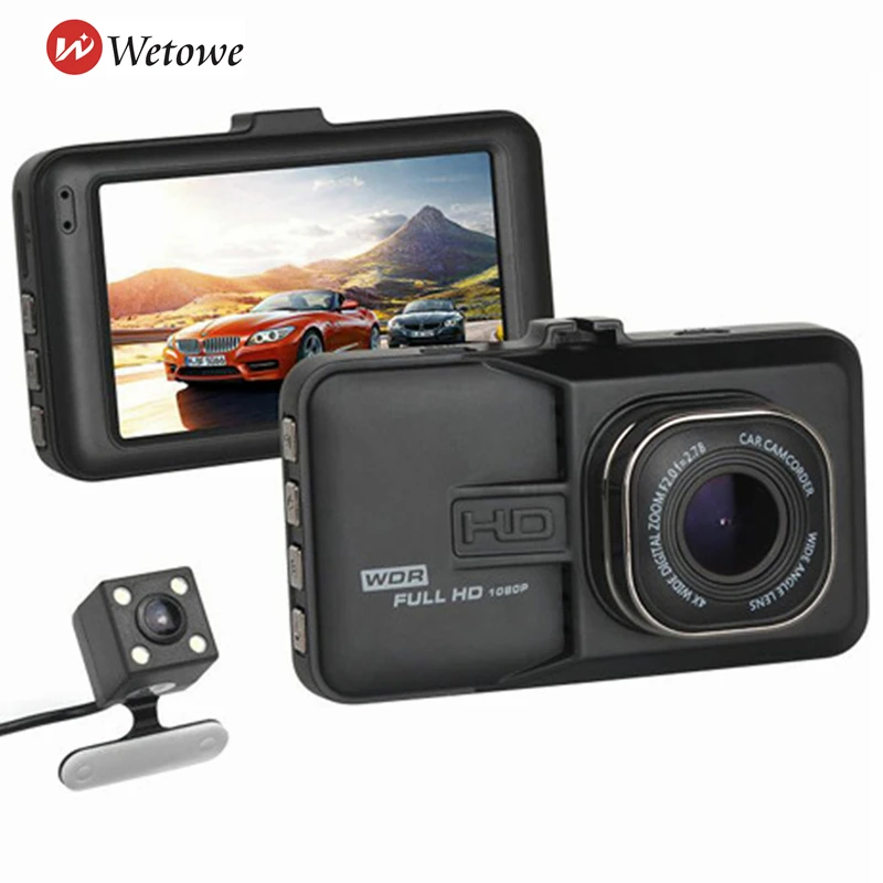 WETOWE X9 3 дюйма FULL HD видеорегистратор для автомобиля ночное видение/Обнаружение