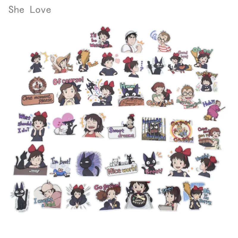 Милые самодельные Декоративные наклейки для скрапбукинга служба доставки Кики