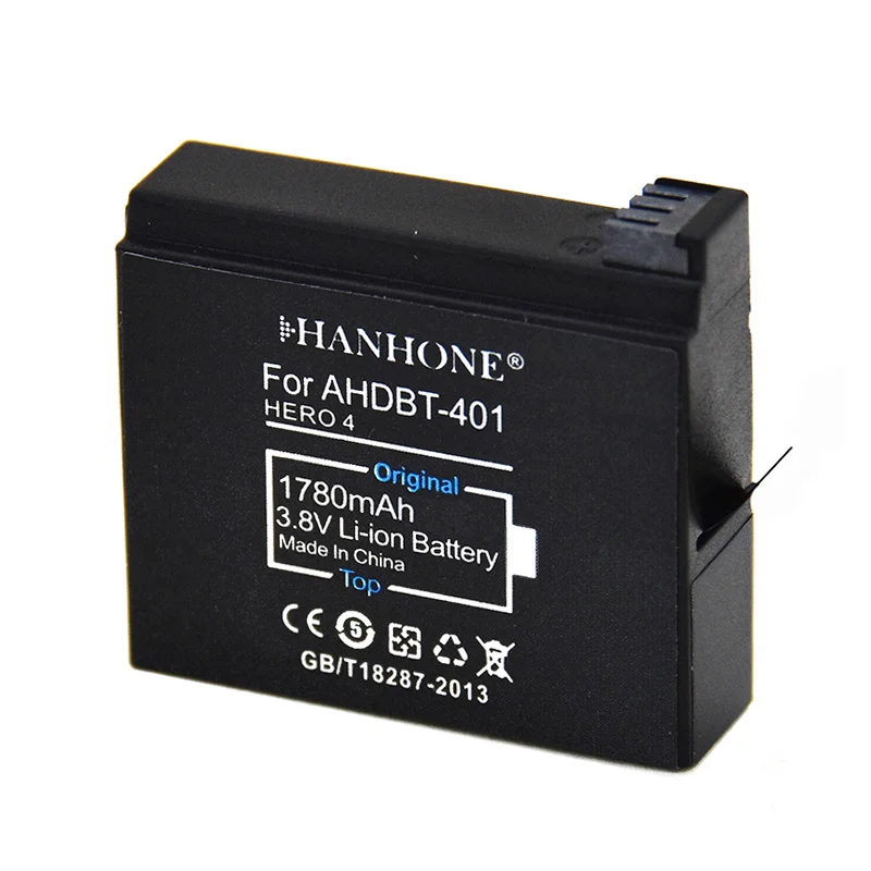 4 шт. 1780 мАч AHDBT 401 + зарядное устройство USB с ЖК-дисплеем для Go Pro AHDBT-401 AHDBT401