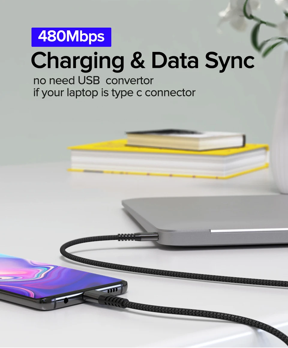 USB Type C To USB-C Cable PD 60W Fast Charging Cord for Xiaomi Mi 10 9 8 Quick Charge Type-C Wire for Samsung S10 Huawei P30 P20