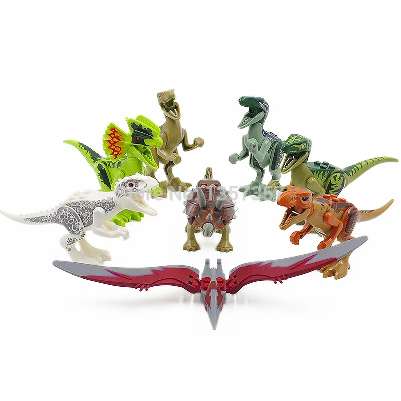8 шт./лот из фильма Парк Юрского периода С динозавром Мир Набор фигурок мс принтом