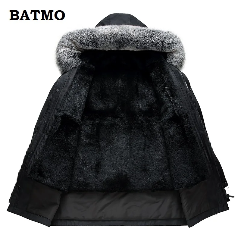 Batmo 2018 Новое поступление зимние теплые 100% натуральный мех кролика лайнер с