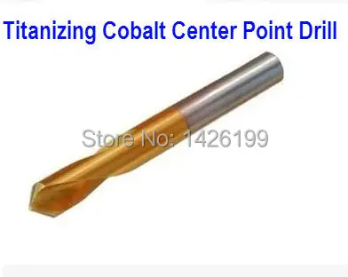 

2 PCS High quality 90 degrees titanizing cobalt center point drill 8 mm