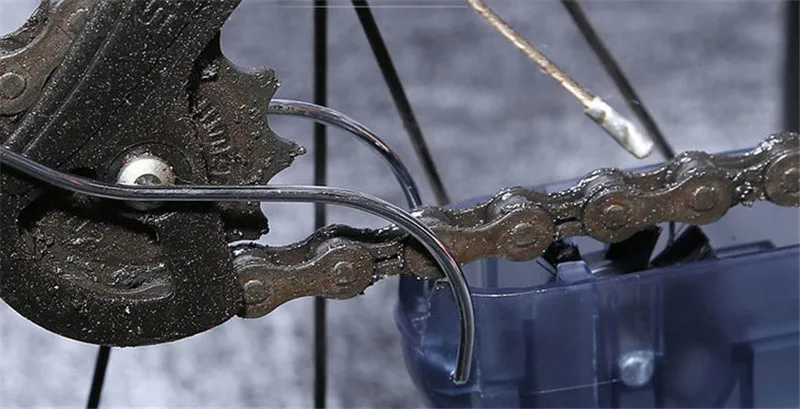 Новый дизайн 2017 подвесной очиститель для велосипедной цепи щетки машины защита