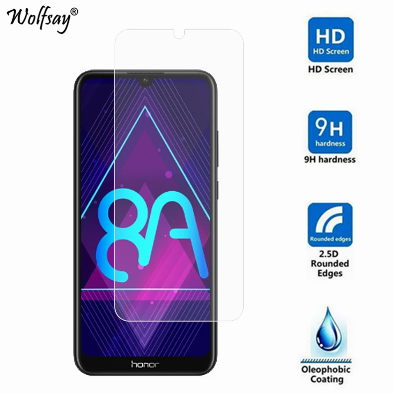 2 шт Стекло Huawei Honor 8A защита экрана закаленное стекло стеклянная пленка для