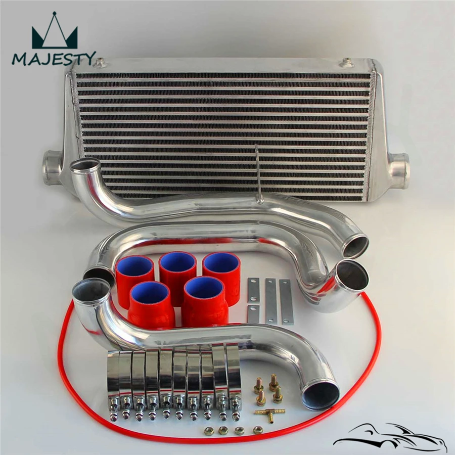 Комплект Турбо-интеркулера для S ** KYLINE R32 GTST труб силиконовый шланг красного цвета