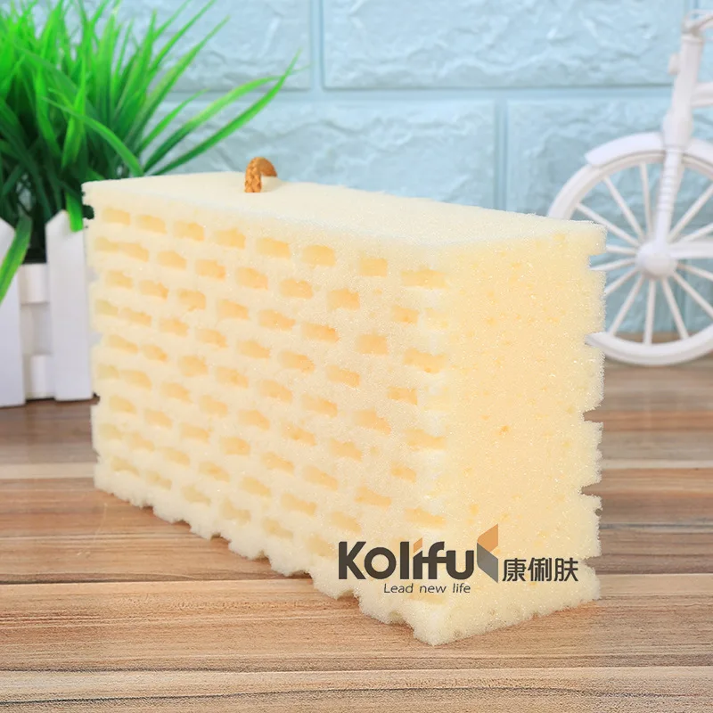 Kolifu, смешанные цвета, губка для ванны, Детская губка для ванны, скруббер для душа, спа губка для чистки тела, скраб для ванны, Шариковые губки для душа KLF006