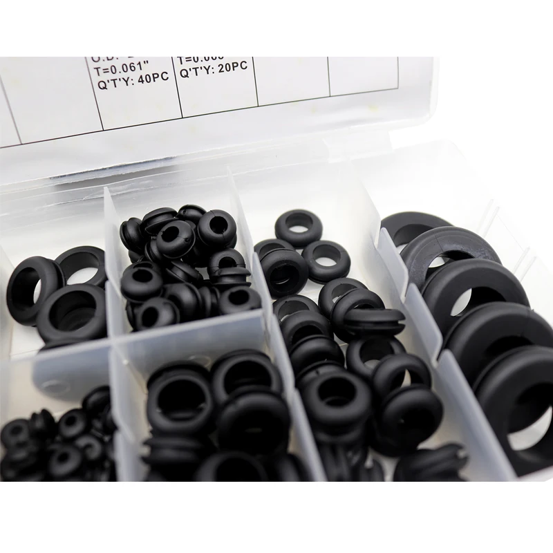 180 шт/чехол мульти размер резиновые втулки в ассортименте крепежный комплект