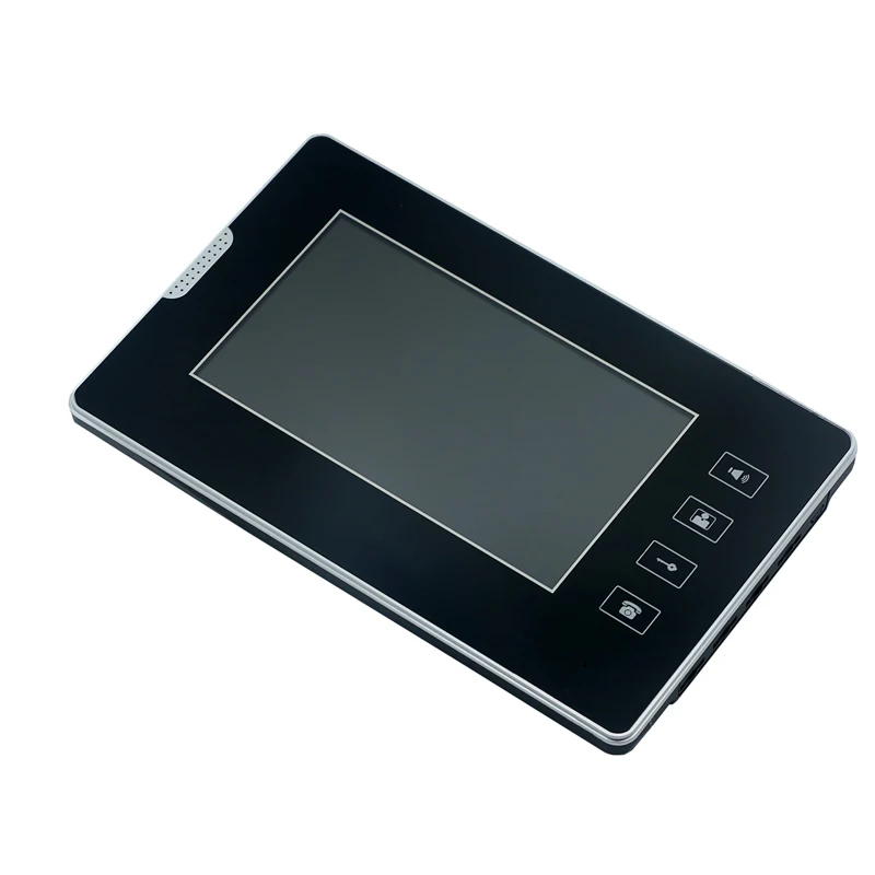 Новый 7 &quotСенсорный экран телефон видео домофон + 2 монитора Водонепроницаемый RFID