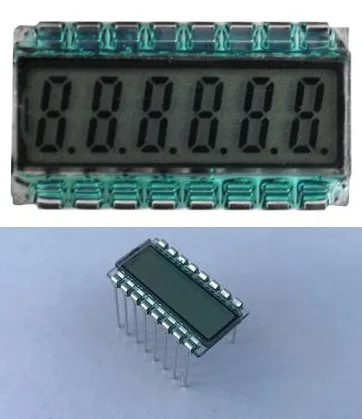 16PIN TN положительный 6-знака после запятой сегмент ЖК-дисплей Панель 3,3 V без Подсветка цифровая трубка Дисплей
