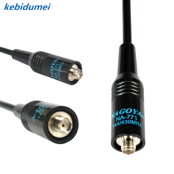 Kebidumei для Φ NA771 NA 771 SMA Женская Двухдиапазонная гибкая антенна VHF/UHF 144/430 МГц Kenwood
